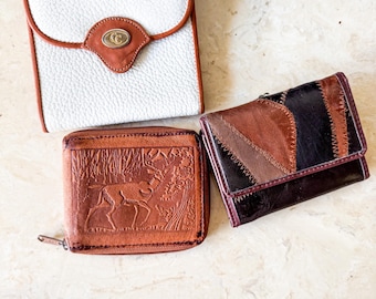 Vintage leather wallets