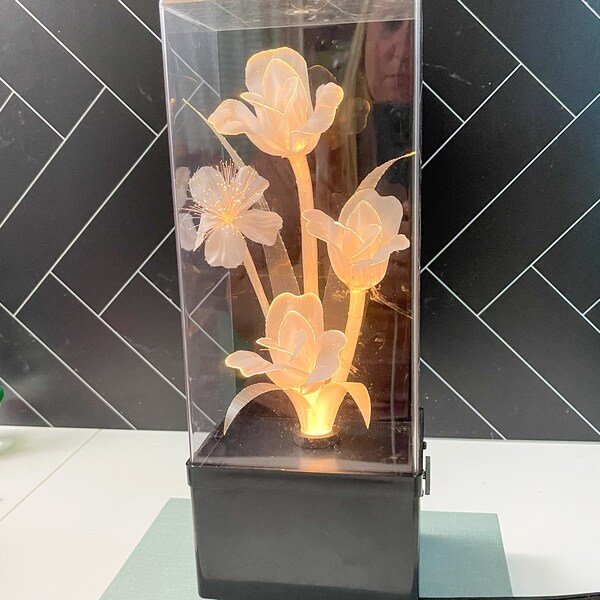Vintage Flower Lamp Etsy
