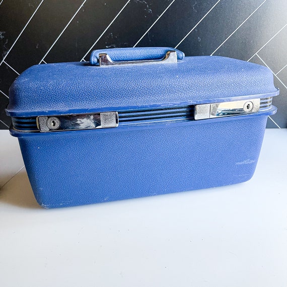 Blue Samsonite train case