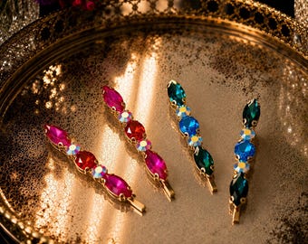 Crystal Bobby Pin Hair Set - gift, hair jewelry, party, hair accessory, glam, sparkle