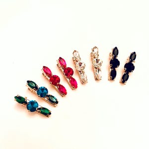 Jeweled Hair Barrette Clips: Handmade Gemstone Hair Jewelry