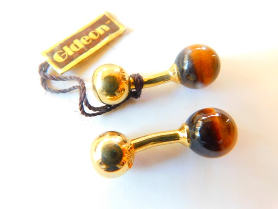 Gideon tigers eye cuff links - image 1