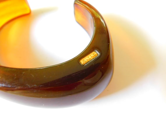 Monet signed angular cuff bracelet - image 2