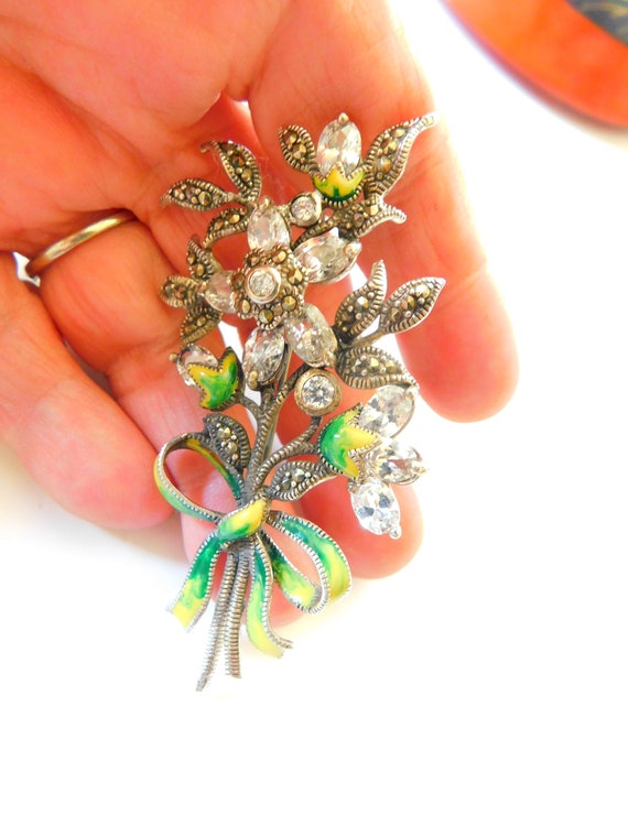 Amazing 1940's vintage brooch - image 6