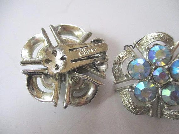 signed Coro clip earrings - image 2