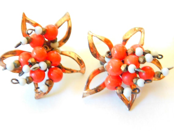 beaded vintage earrings - image 1