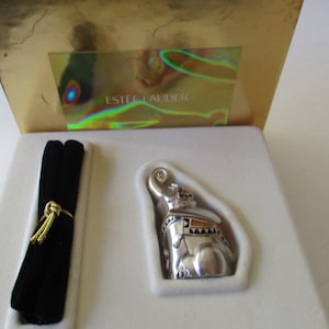 Estee Lauder- vintage solid perfume in Elephant figure