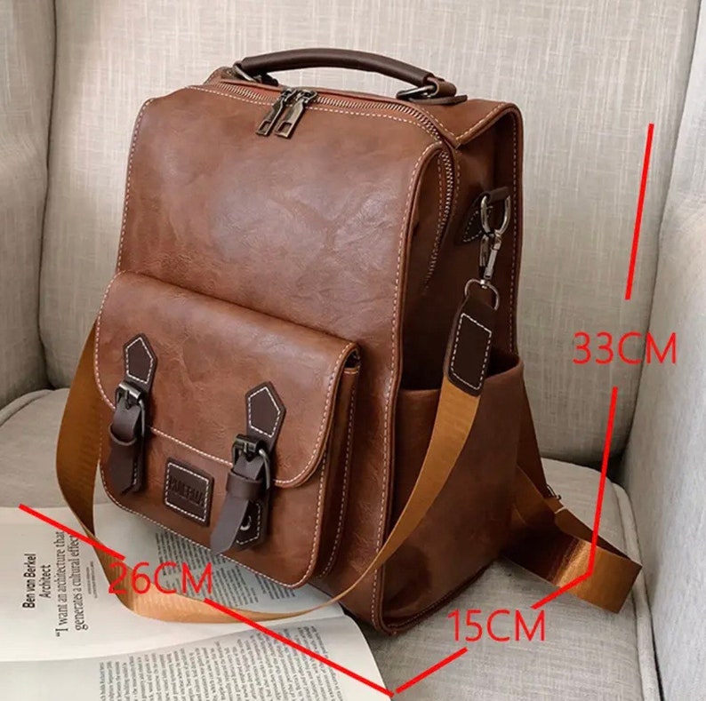 Leather Backpack Women School Bags Shoulder Bags Women Travel Backpacks
