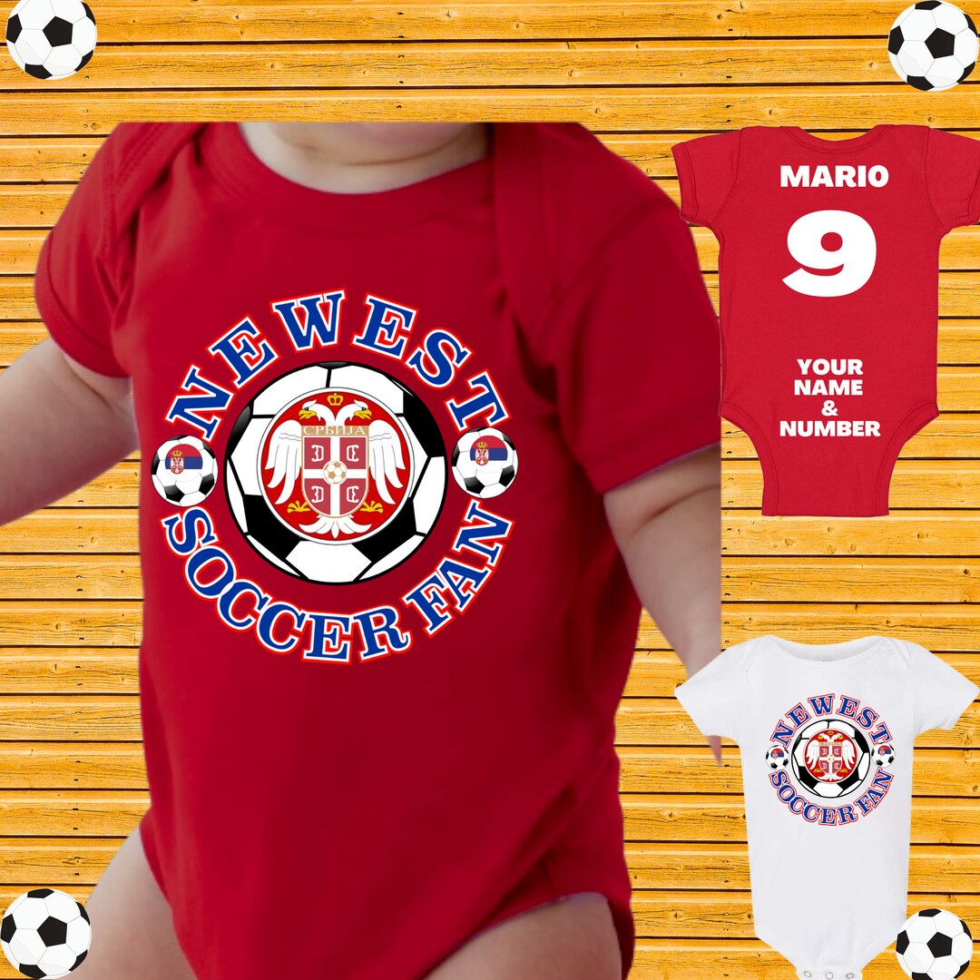 Serbia Newest Football Fan Baby Onesie/serbia Baby Etsy Canada