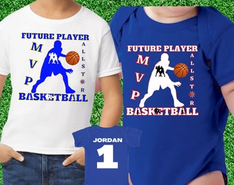 Future Basketball Player Baby Bodysuit/Kids Basketball Clothes/ Baby Birthday Gift/Souvenir Baby  Basketball Romper