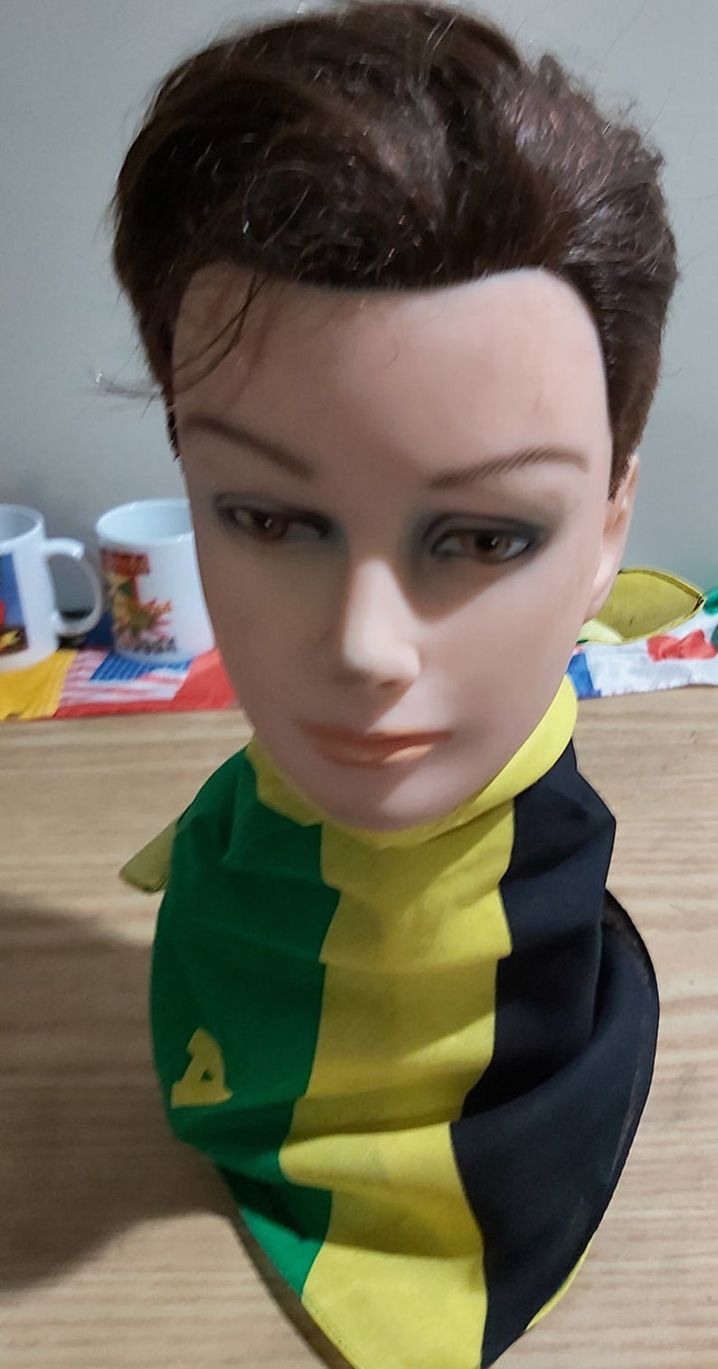 Jamaica Flag Bandana Handkerchief/jamaican Carnival Flag/black History