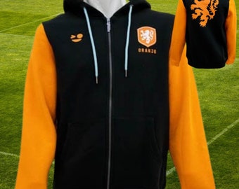 Netherlands New Football Hoodie/Netherlands Black and Orange Sweatshirt/Ecuador Yellow Pullover/Netherlands Unisex Winter Gear/Souvenir/Gift