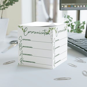 Medicine SBAR Communication Note Cube