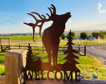 Elk Welcome Sign
