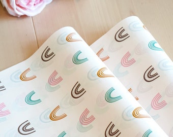 Pastel Rainbow Tissue Wrapping Paper, Gift Wrap (Set of 10)