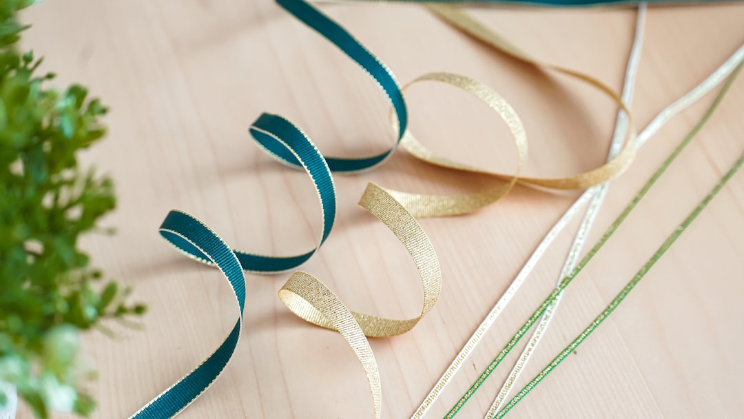 Forest Green Ribbon Set of 4christmas Green Ribbon Etsy