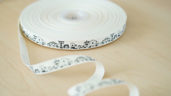 Home Sweet Home Cotton Ribbon | Housewarming Gift Wrap (17mm)