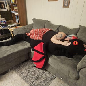 Giant dragon pillow 9&#39; long