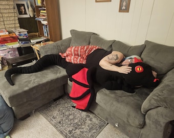 Giant dragon pillow 9' long