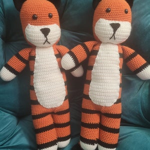 CROCHET PATTERN ONLY Plush tiger crochet stuffed animal