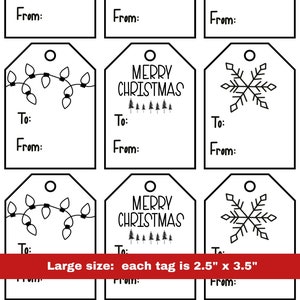 Christmas gift tags printable handmade Christmas gift tags printable  gift tags  Christmas printable handmade gift tags printable gift tags