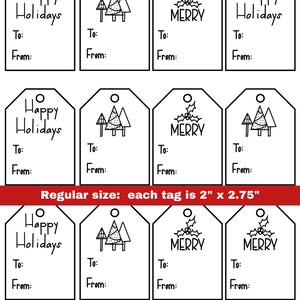 Christmas gift tags printable handmade Christmas gift tags printable  gift tags  Christmas printable handmade gift tags printable gift tags