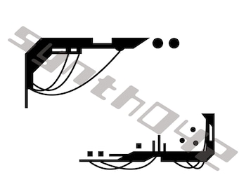 Vinyl Decal &quot;Cyber Edginess&quot; Cyberpunk Futurism Techy Laptop Car Window Sticker