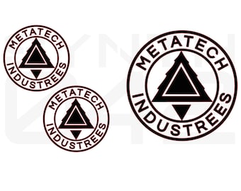 Vinyl Decal "Metatech Industrees" Homage to Oliver Tree PLEASE READ
