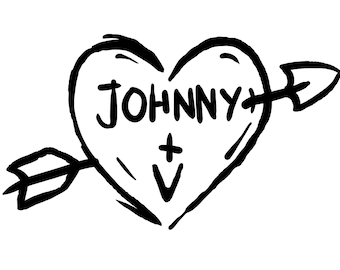 Vinyl Decal "4eva" Cyberpunk Video Game Decal 2 Sizes to Choose Tattoo Johnny + V Customize Car Window Laptop 2077