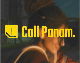 Vinyl Decal "Call Panam" Cyberpunk 2077 Game HUD Quest Notification Decal