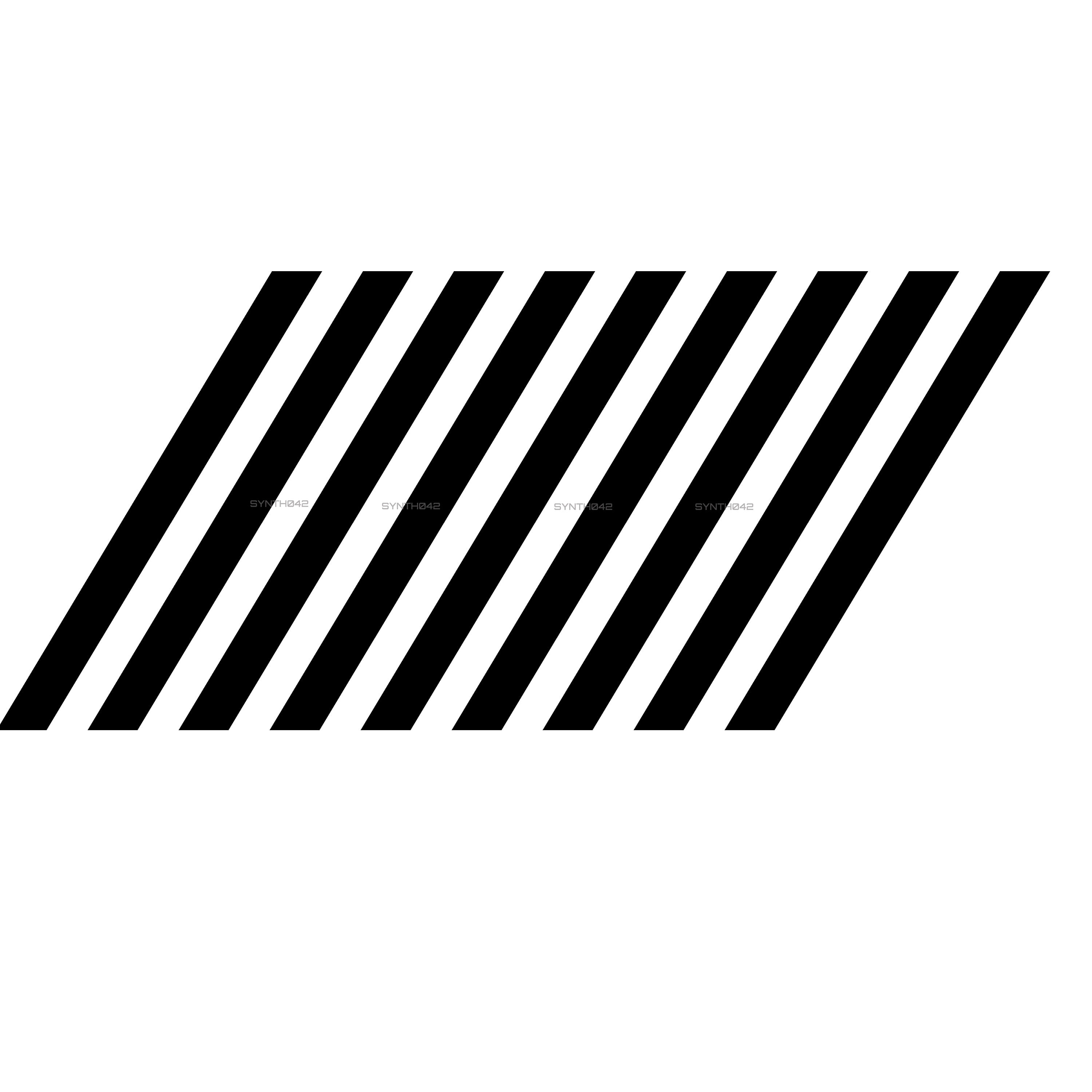 Vinyl Decal "Hazard Vent Lines" Cyberpunk Futurism Techy Mechanical Machine Style Warning Laptop Car Window Sticker