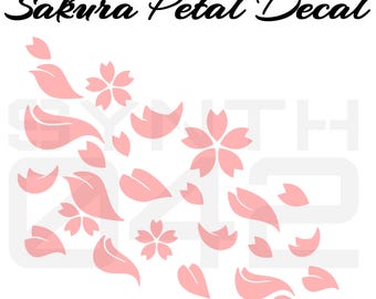 Sakura Petals Vinyl Decal Available in 3 sizes