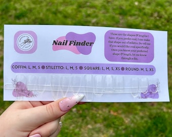 nail finder/ coffin nails/ stiletto nails/ round nails/ square nails/ oval nails/ nail sizes