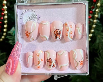 mamá de perro/ uñas de perro/ prensas/ perro/ amante de los perros/ uñas/ perros/ arte de perro/ arte de uñas de perro/ pata/ arte de uñas de pata/ prensa en las uñas/ arte personalizado