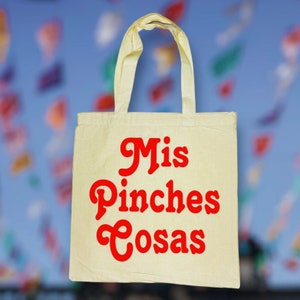 Tote Bag Cotton Canvas Mis Pinches Cosas