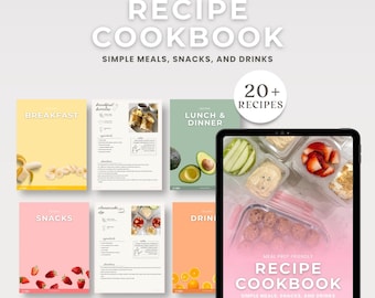 Recetario / Recetas fáciles de preparar comidas ricas en proteínas (descarga instantánea)