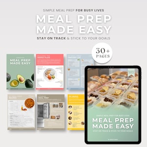 Meal Prep Guide für Anfänger | Rezepte, Planer & Listen (Instant Download)