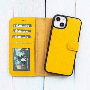 Funda de cuero para iPhone 14 Pro Max, cuero genuino premium iPhone 14 Pro Max / 14 Plus / 14 / 13 Pro Max / 12 Pro max / 11 Pro / 2022 SE Wallet