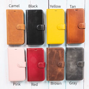 Personalisierte iPhone 14 Pro Max Lederhülle mit Kartenhalter, iPhone 14 Hülle, Monogramm Hülle 14, iPhone Hülle aus Leder