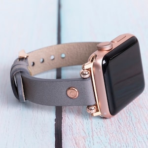 Apple Watch Armband Frauen 38mm 40mm 42mm 44mm Apple Watch Armband in Handarbeit, Lederarmband bestickt, iWatch Armband in Handarbeit