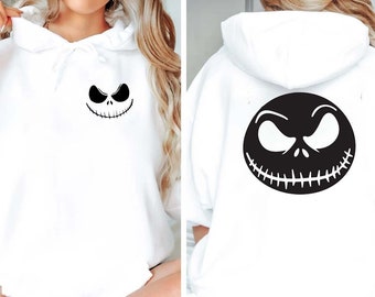 Jack Skellington Hoodie, Funny Halloween Hoodie, Nightmare before Christmas Sweat, Horror Movie Hoodie, Halloween Hoodie, Halloween crewneck