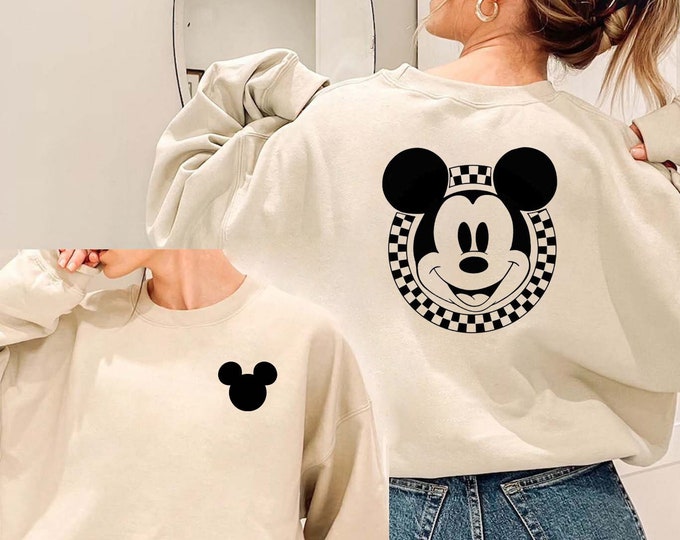 Pull Femme River Island Motif Mickey - Sweatshirt Taille S (équivalent Taille 6/8), Neuf Avec étiquettes