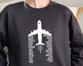 Pilot sweatshirt, Private Pilot Crewneck, Aviation Student Sweatshirt, Aviation School Graduation Gift, Future Pilot Gift, Aviation Shirt