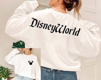 Sweat Disneyworld, pull Disney, sweat Disneyland, col rond Disney, Mickey Mouse, Minnie Mouse, chemise Disney, chemise Disneyworld