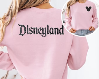 Disneyland Black Glitter Sweatshirt, Disney Sweater, Disneyworld Sweatshirt Disney Crewneck, Mickey Mouse, Disney Shirt, Disneyland Shirt