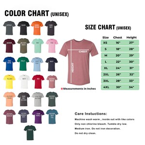 a t - shirt size chart for men and women