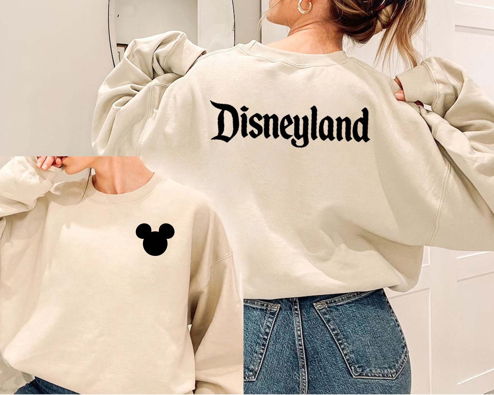 Disney sweatshirts etsy hot sale
