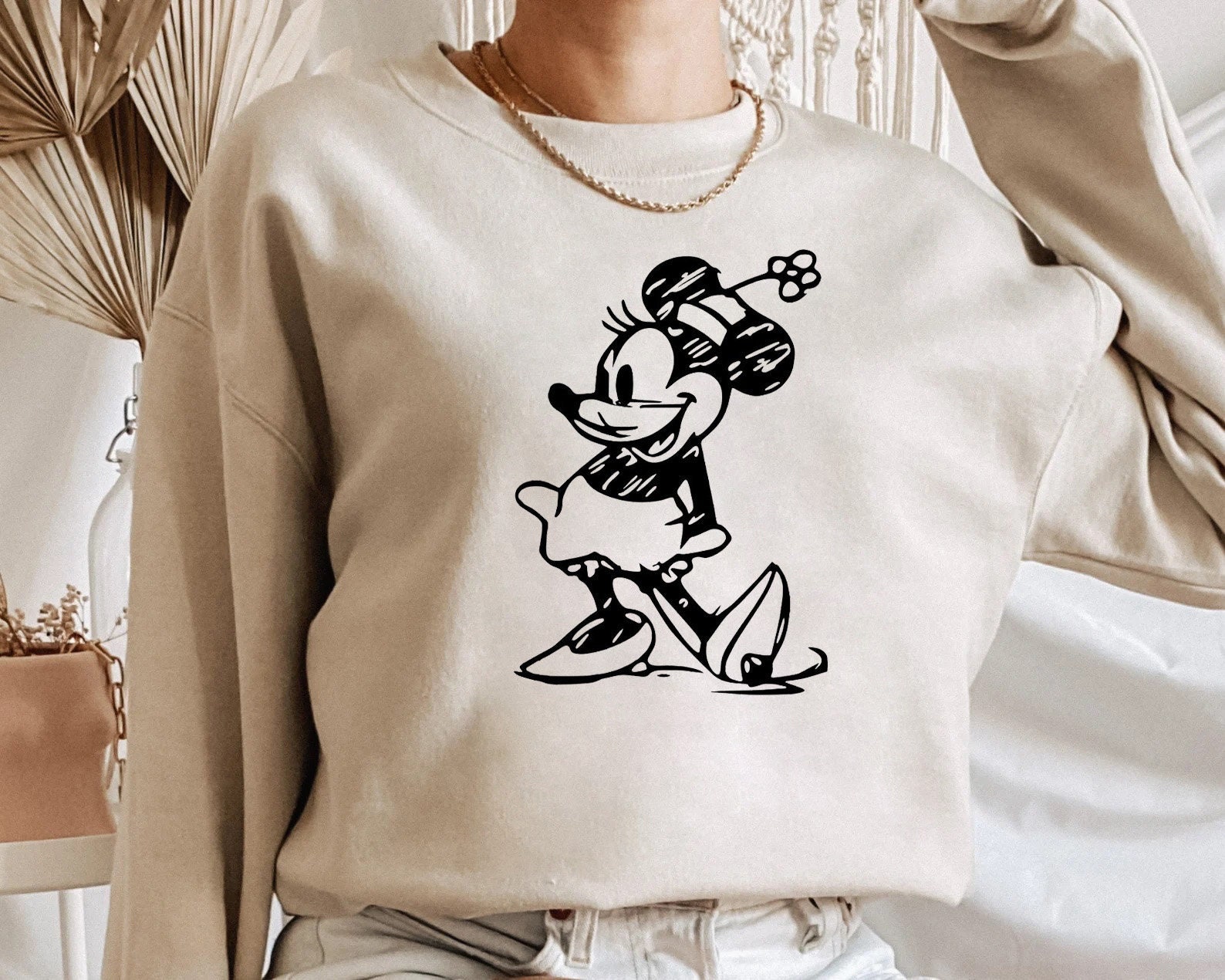 Minnie Mouse Sweatshirt Minnie Sweatshirt Disney Sweatshirt - Etsy