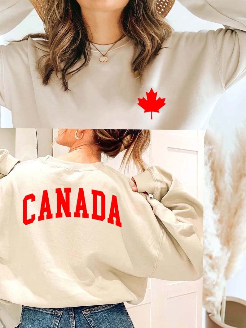 Sweat à Capuche Avec Drapeau Canadien - Unisexe Pour Hommes, Femmes Et Enfants - Parfait Pour Randonnée Et Camping