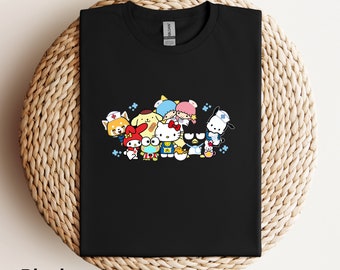 Camiseta suave de la enfermera Kitty y sus amigos